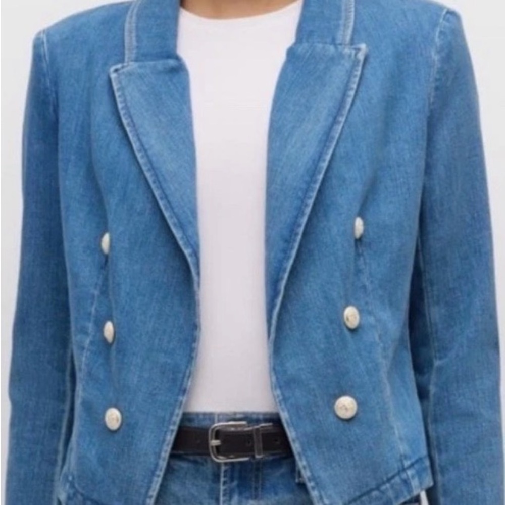 NWT L’AGENCE Wayne Crop Double Breasted Jacket in Provo SizeXS